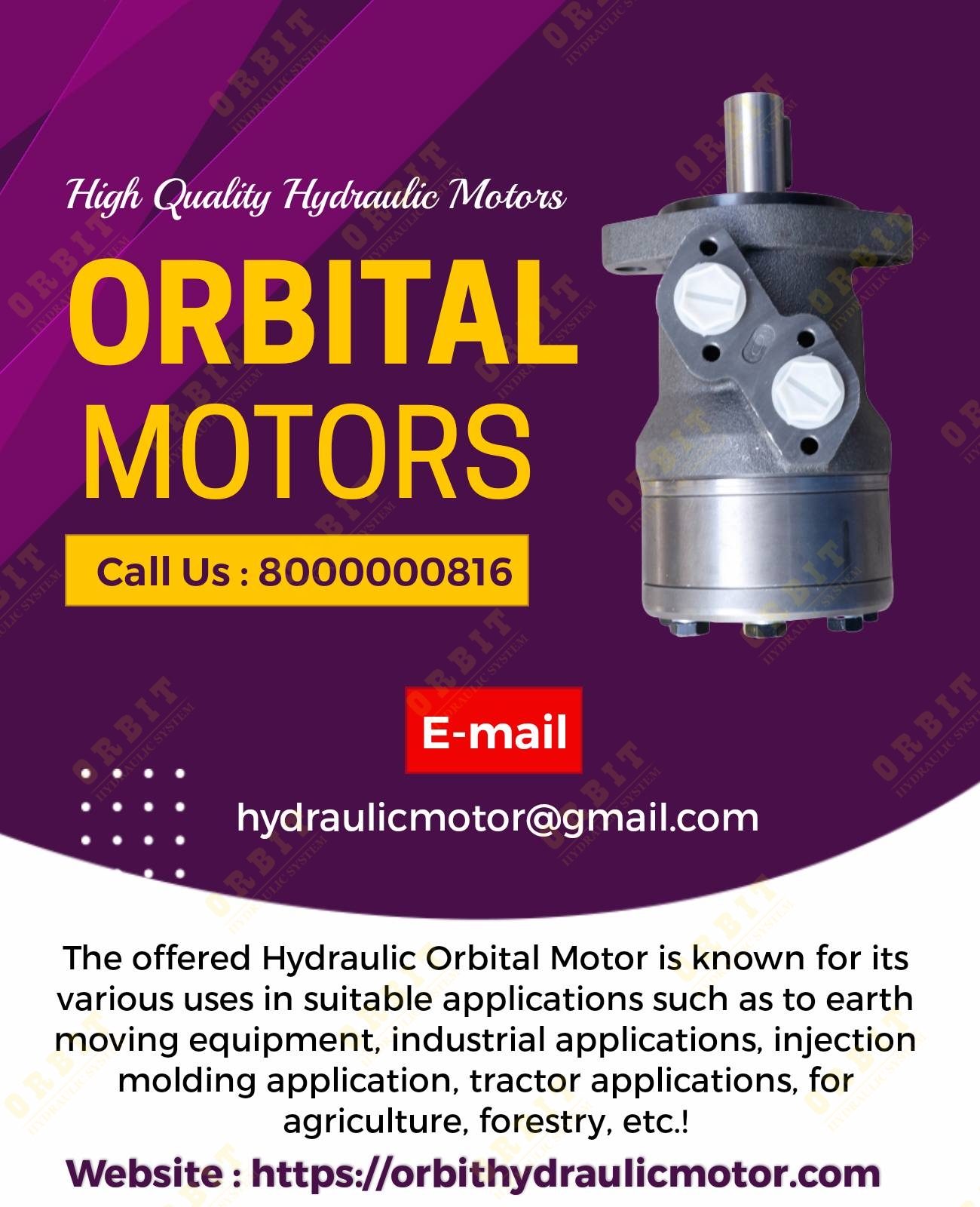 OMH-400 151H1026 White Hydraulic Motor