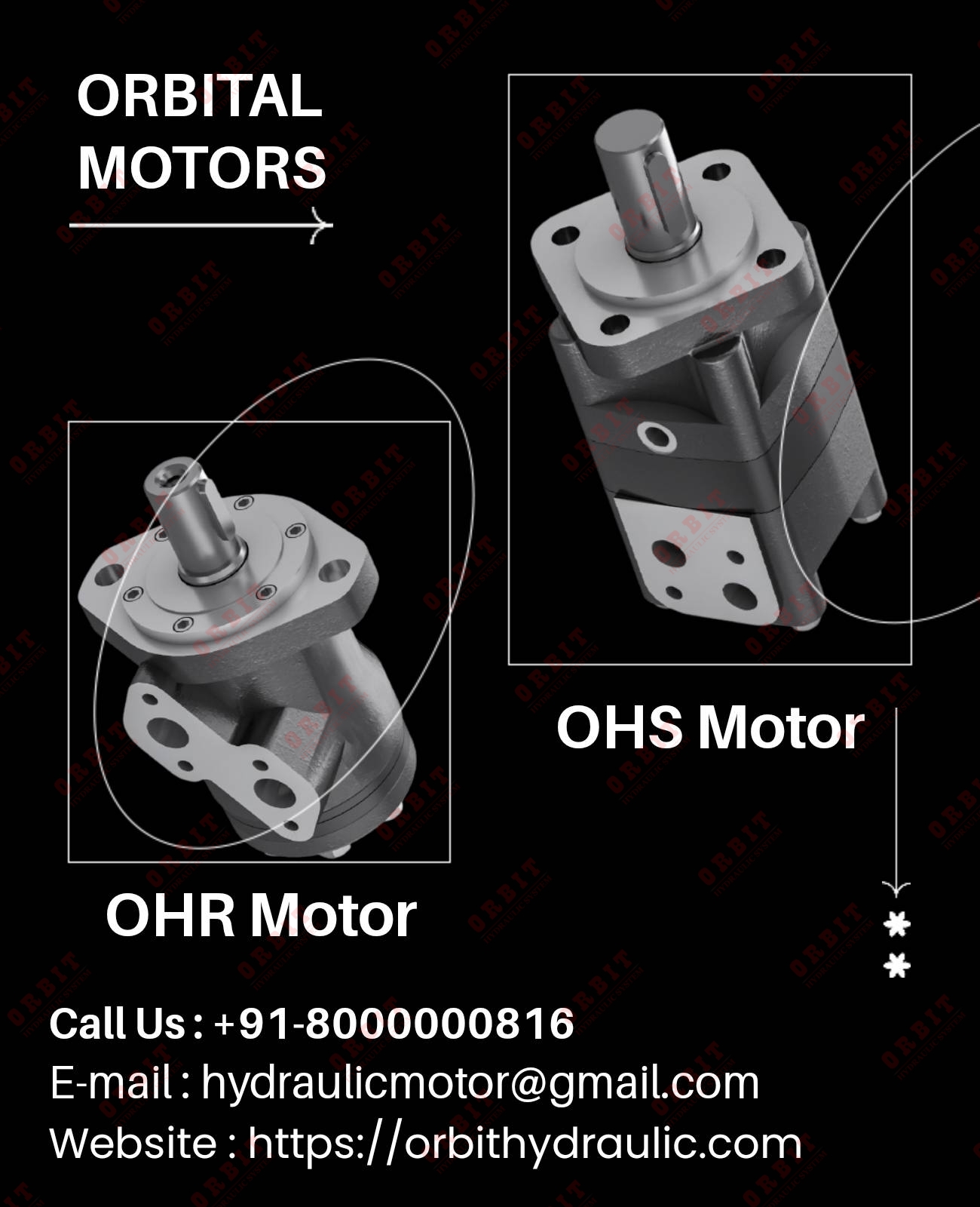 Danfoss OHR Hydraulic Motor In India OMRX White Hydraulic Motor In Ahmedabad Mumbai Pune Chennai Bangalore Hyderabad Nashik Indore Jaipur Delhi Kolkata Vasai India